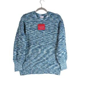 Ingrid Isabel Maternity Sweater XXL Knit Crew Pullover Chunky Textured Career 2X